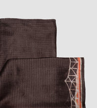 Load image into Gallery viewer, Black Multicolour Batik Check Silk Saree-Blouse Piece