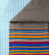 Load image into Gallery viewer, Grey Multicolour Border N Jute Ghicha Pallu Handloom Cotton Saree-Blouse Piece
