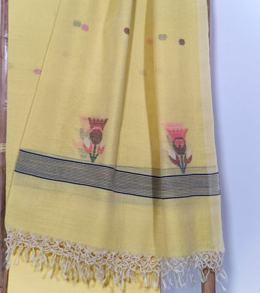 Copy of Black Linen Zari Saree