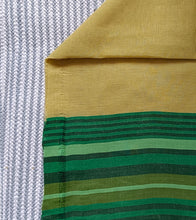 Load image into Gallery viewer, Limade Green Multi Green Border N Jute Ghicha Pallu Handloom Cotton Saree-Blouse Piece