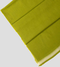 Load image into Gallery viewer, Lime Green Handloom Cotton Jamdani Saree-Blouse Piece