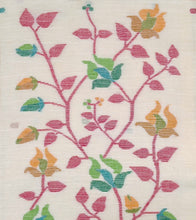 Load image into Gallery viewer, Off-White-Handloom-Cotton-Multicoloured-Floral-Jamdani-Unstitched-Suit-Set-Pic4