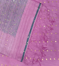 Load image into Gallery viewer, Persian Pink Muslin Silk Sequin Work Saree-Tassel