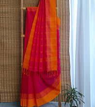 Load image into Gallery viewer, Copy of Black Linen Zari Saree