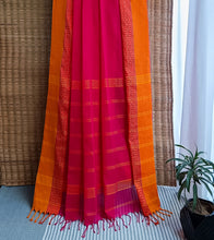 Load image into Gallery viewer, Copy of Black Linen Zari Saree