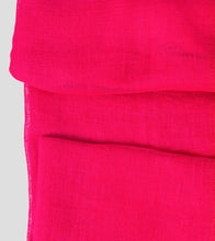 Load image into Gallery viewer, Bright Pink Linen Jamdani Saree-Blouse Piece