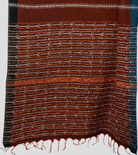 Load image into Gallery viewer, Brown Missing Weave Khesh Kantha Saree-Pallu