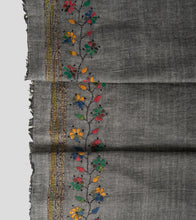 Load image into Gallery viewer, Grey Multicolour Khesh Kantha Saree-Blouse Piece