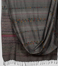 Load image into Gallery viewer, Grey Multicolour Khesh Kantha Saree-Body