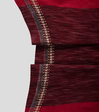 Load image into Gallery viewer, Maroon Jharna Khesh Kantha Saree-Blouse Piece
