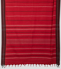 Load image into Gallery viewer, Red Begumpuri Cotton Saree-Pallu