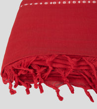 Load image into Gallery viewer, Red Begumpuri Cotton Saree-Tassel