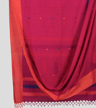 Load image into Gallery viewer, Pink Kalakhetra Handspun Cotton Saree-Body