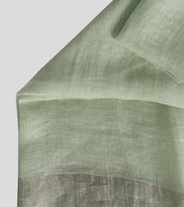 Light Green Linen Zari Saree-Blouse Piece