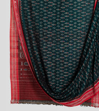 Load image into Gallery viewer, Green N Red Sambalpuri Cotton Saree-Body