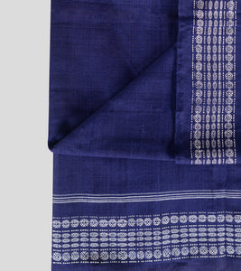 Blue Sambalpuri Cotton Saree-Blouse Piece