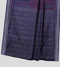 Load image into Gallery viewer, Blue Sambalpuri Cotton Saree-Pallu