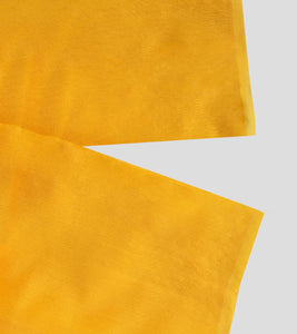 Yellow Bengal Silk Cotton Jamdani Saree-Blouse Piece