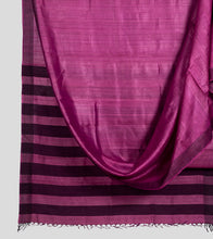 Load image into Gallery viewer, Magenta Pink Tussar Saree-Body